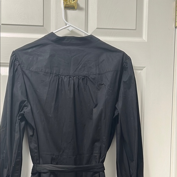 ModCloth Black Long Sleeve Mandarin Collar Shirt Dress Size 1X - Picture 6 of 15